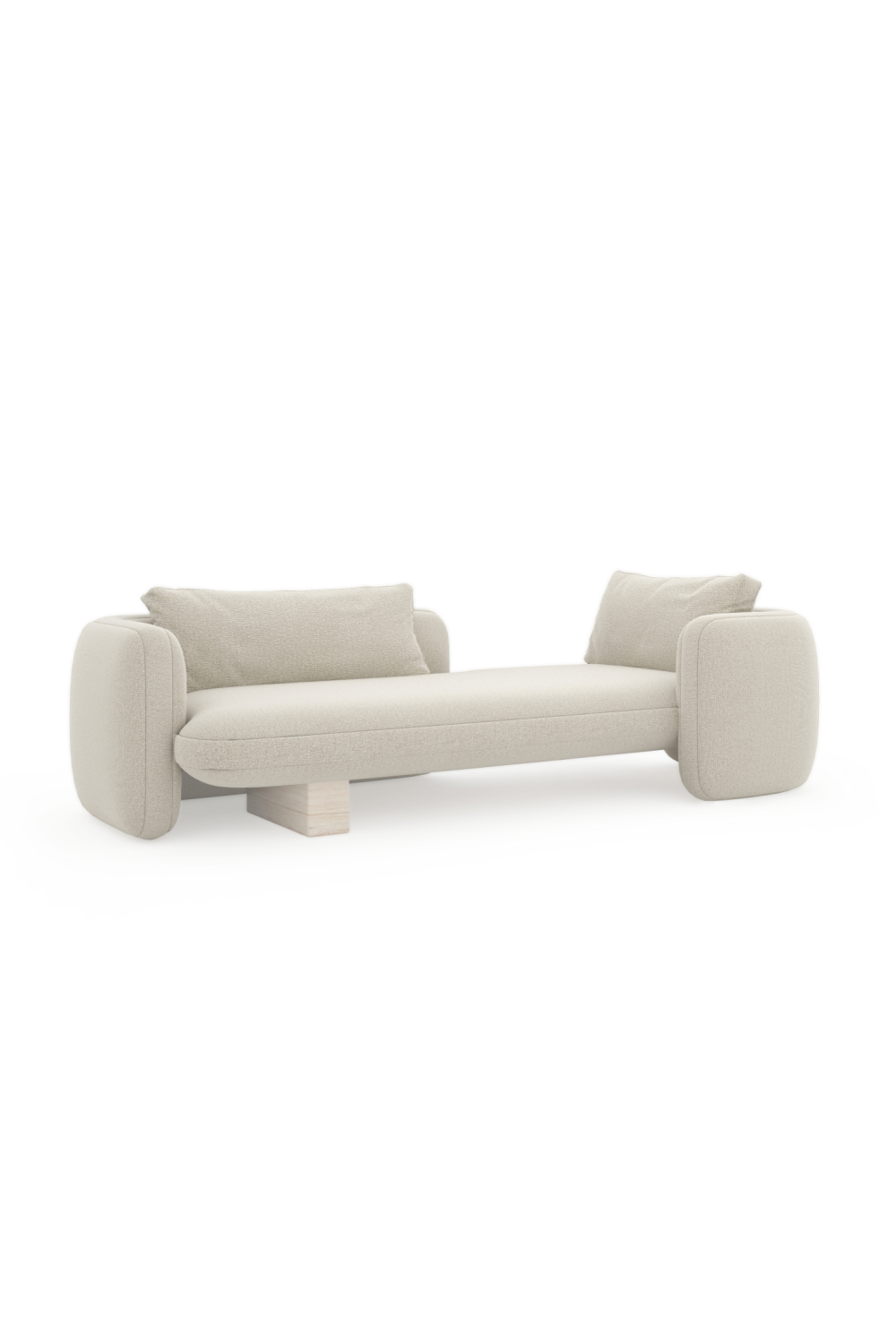   White Linen Bedroom Chaise | Oroa.com