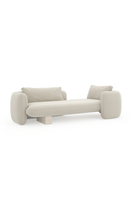   White Linen Bedroom Chaise | Oroa.com