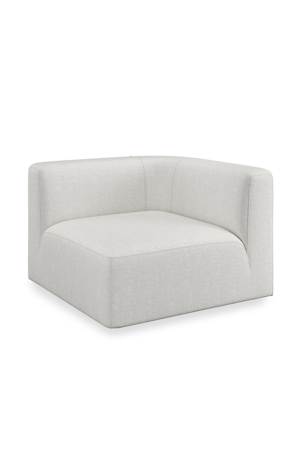  White Ribbed Linen Lounge Chair | Oroa.com