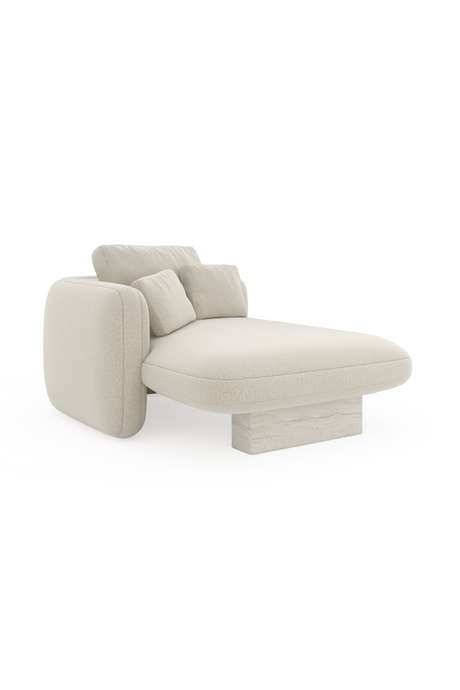   Ecru Linen Chaise Longue | Oroa.com