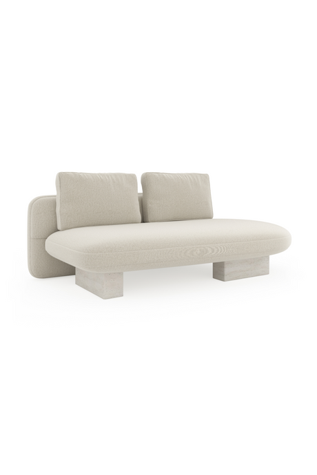   Ecru Linen Armless Bumper | Oroa.com