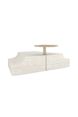   Travertine Wedge Base | Oroa.com