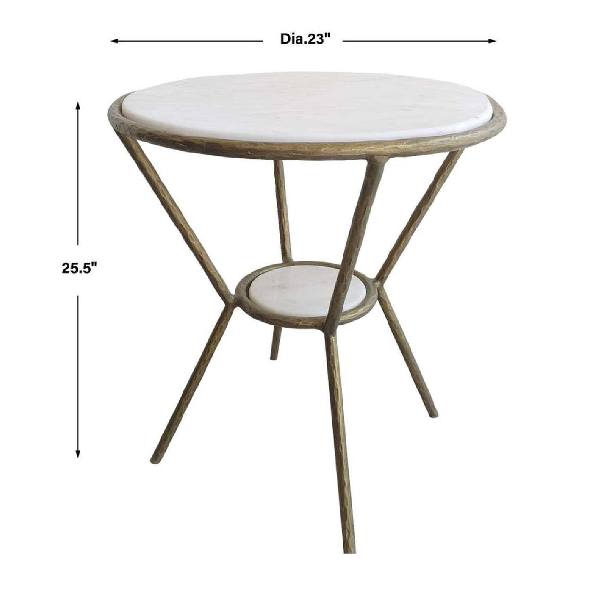   White Marble Round Side Table | Oroa.com