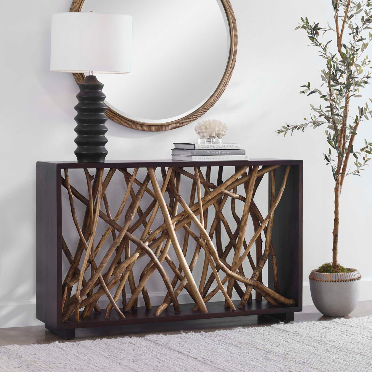   Modern European furniture - Teak Branches Console Table - www.oroa.com | Oroa.com