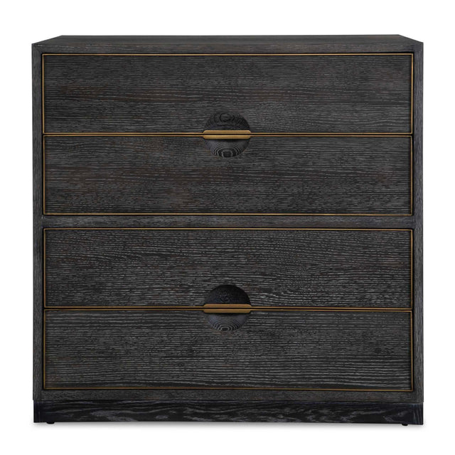 Modern European furniture - Dark Oak 4-Drawer Chest - www.oroa.com