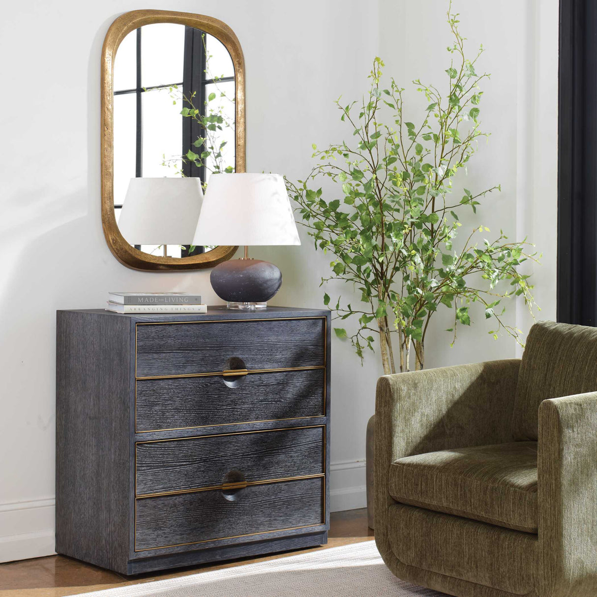   Modern European furniture - Dark Oak 4-Drawer Chest - www.oroa.com | Oroa.com