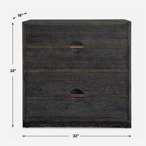   Modern European furniture - Dark Oak 4-Drawer Chest - www.oroa.com | Oroa.com