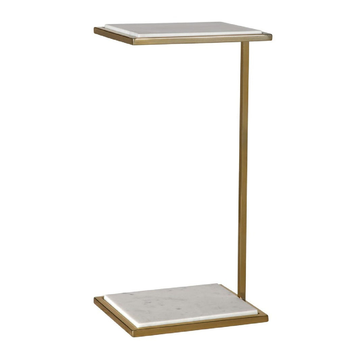   Modern European furniture - White Marble C-Shaped Drink Table - www.oroa.com | Oroa.com