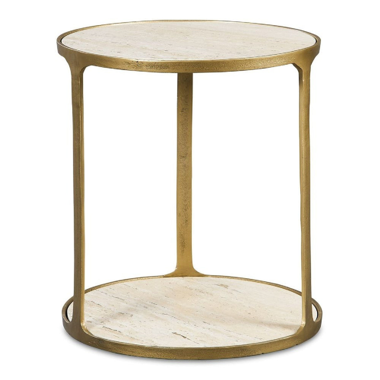   Modern European furniture - Beige Travertine Side Table - www.oroa.com | Oroa.com