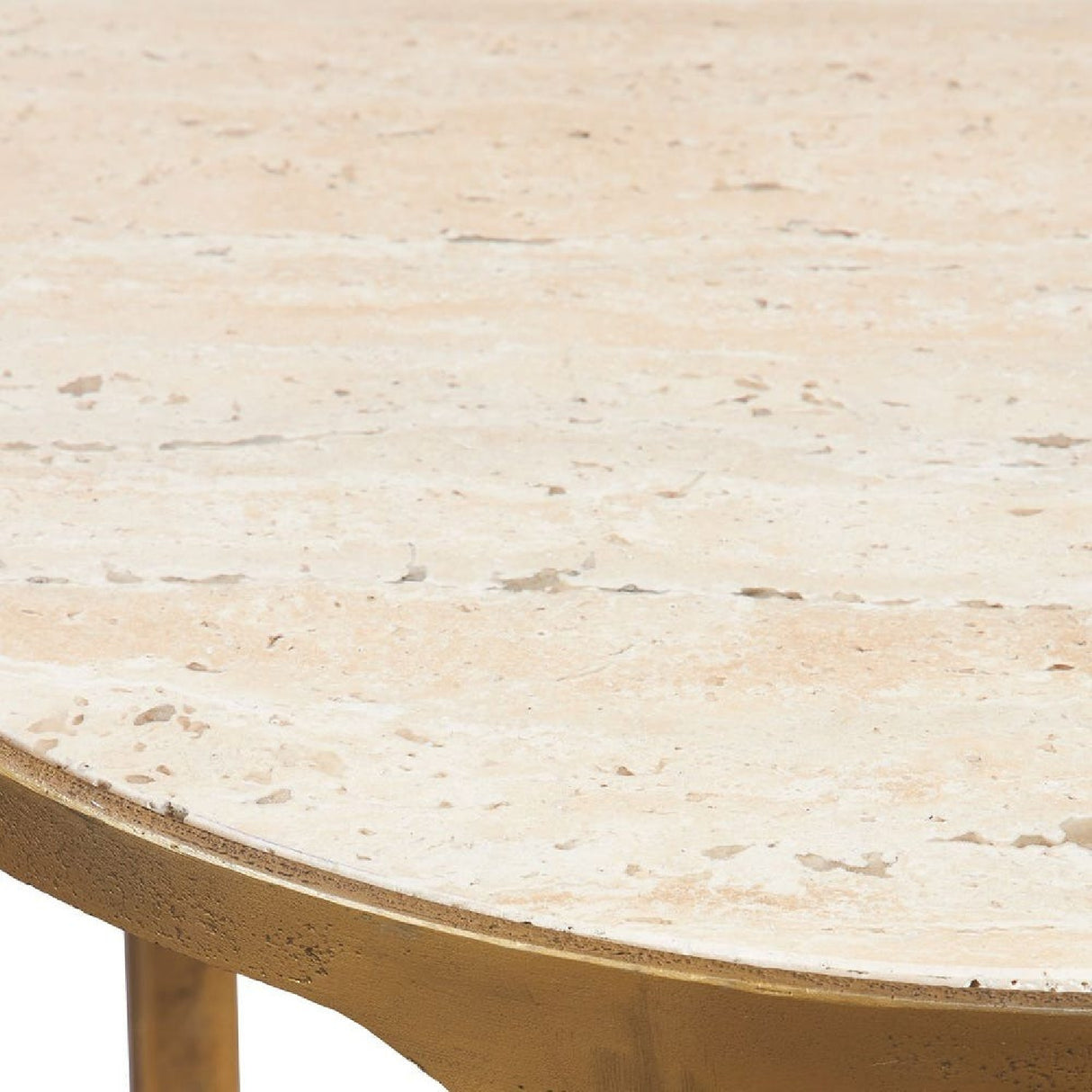   Modern European furniture - Beige Travertine Side Table - www.oroa.com | Oroa.com