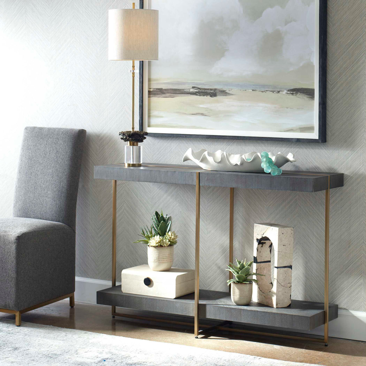   Starburst Acacia Console Table | Oroa.com