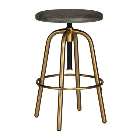   Modern European furniture - Acacia Top Adjustable Counter Stool - www.oroa.com | Oroa.com