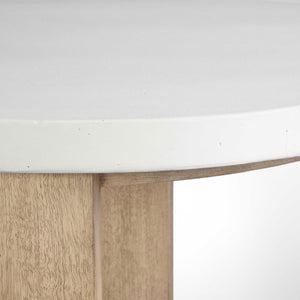   Modern European furniture - White Limestone Side Table - www.oroa.com | Oroa.com