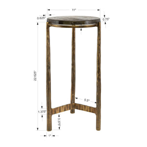   Round Glass Indoor/Outdoor Accent Table | Oroa.com