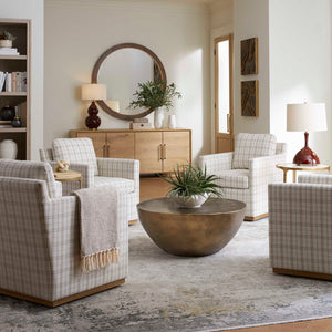   Modern European furniture - Antique Gold Round Coffee Table - www.oroa.com | Oroa.com