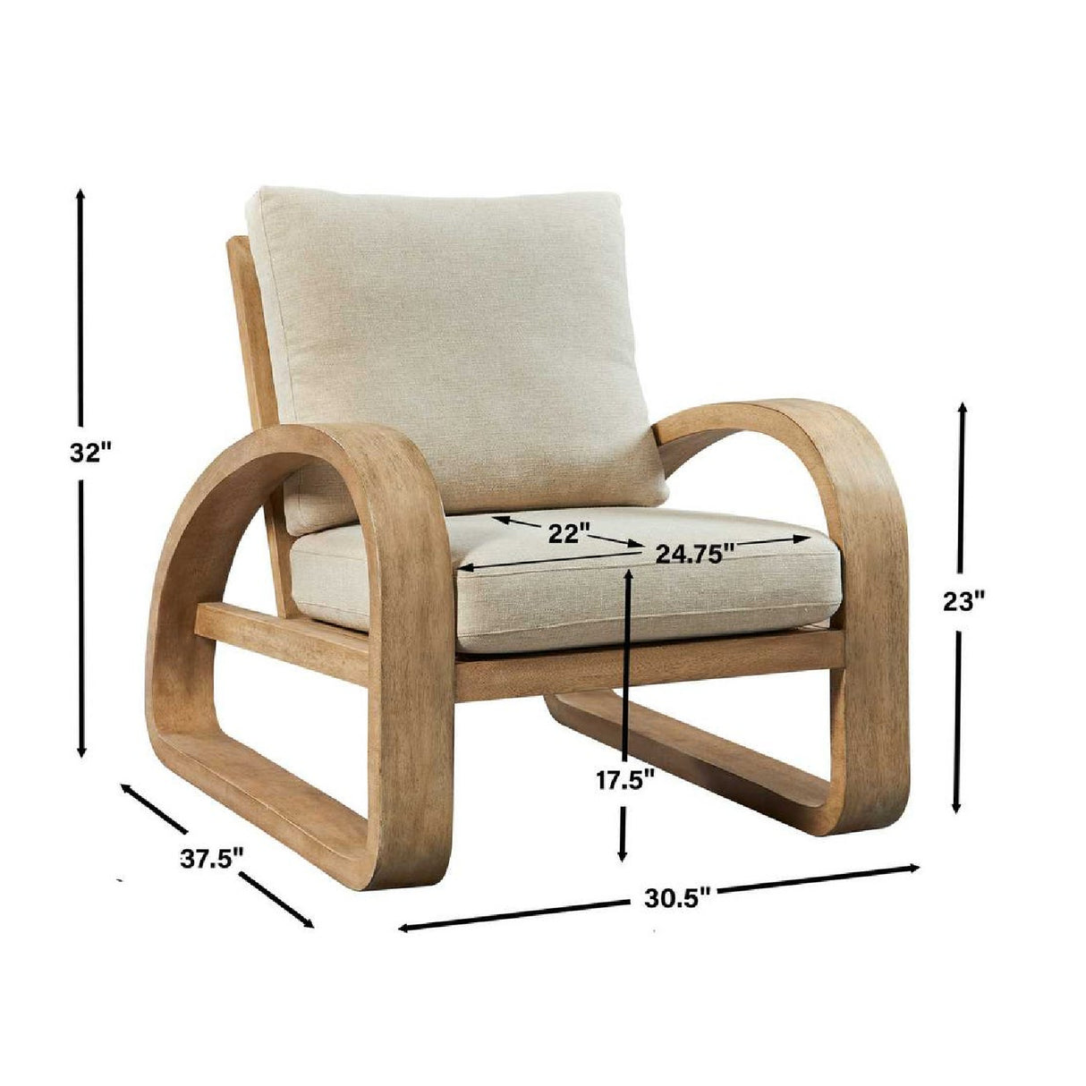   Modern European furniture - Mango Wood Framed Accent Chair - www.oroa.com | Oroa.com