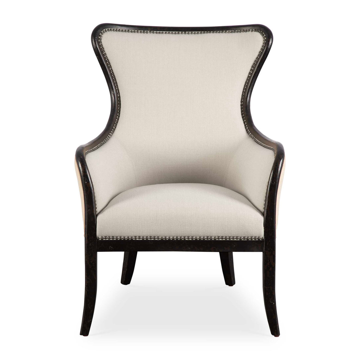   Modern European furniture - Nail Trimmed Wingback Accent Chair - www.oroa.com | Oroa.com