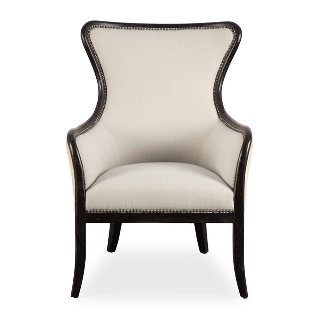 Modern European furniture - Nail Trimmed Wingback Accent Chair - www.oroa.com