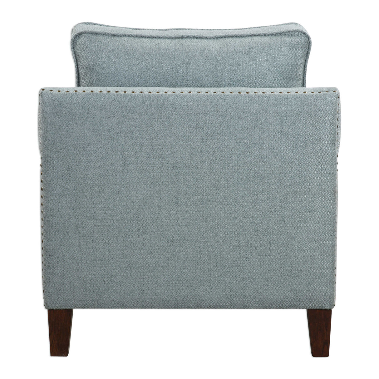   Modern European furniture - Blue Nail Trimmed Accent Chair - www.oroa.com | Oroa.com