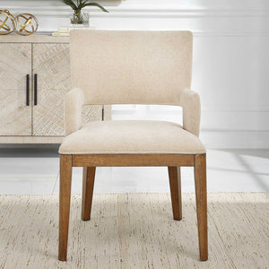   Cream Open-Back Dining Chair | Oroa.com