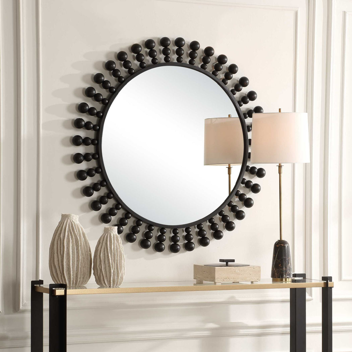   Modern European furniture - White Sheepskin Swivel Ottoman - www.oroa.com | Oroa.com