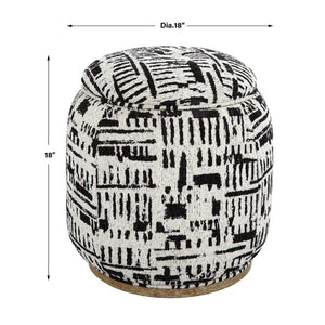   Modern European furniture - Black Patterned Storage Ottoman - www.oroa.com | Oroa.com