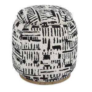   Modern European furniture - Black Patterned Storage Ottoman - www.oroa.com | Oroa.com
