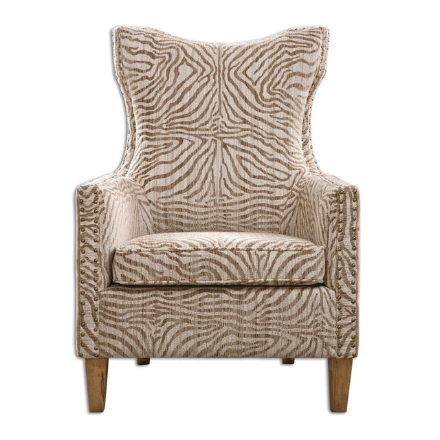 Modern European furniture - Wingback Beige Lounge Armchair - www.oroa.com