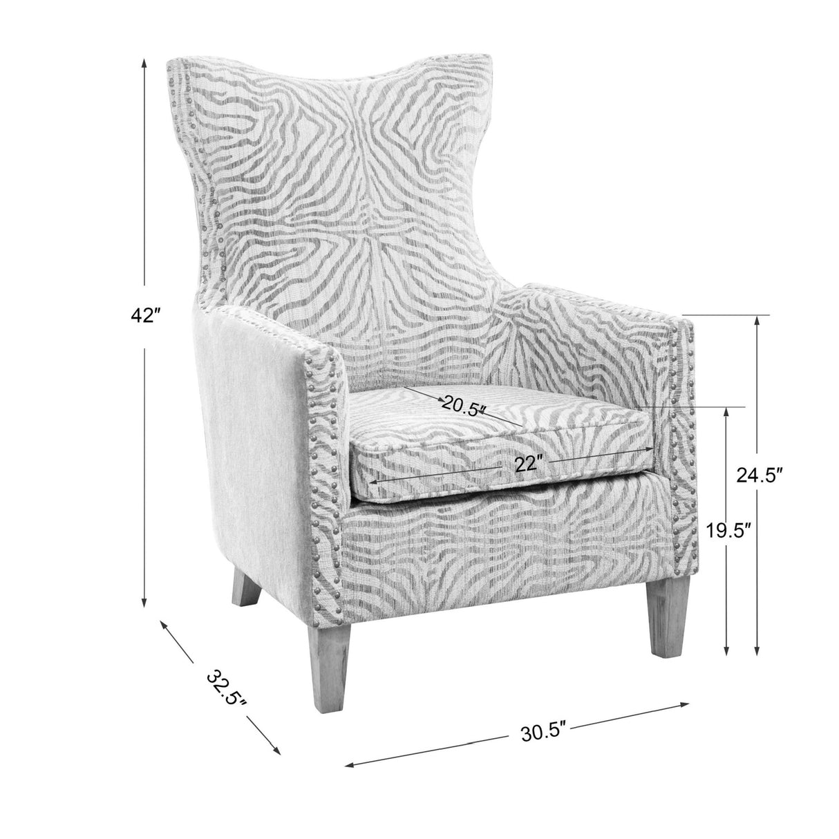   Modern European furniture - Wingback Beige Lounge Armchair - www.oroa.com | Oroa.com