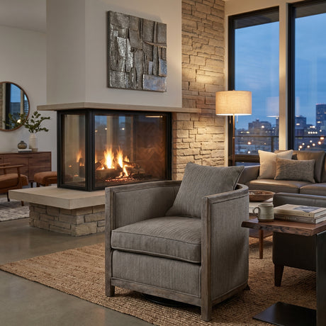   Modern European furniture - Brown Chenille Accent Tub Chair - www.oroa.com | Oroa.com