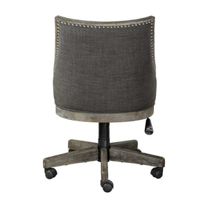   Modern European furniture - Gray Linen Desk Chair - www.oroa.com | Oroa.com