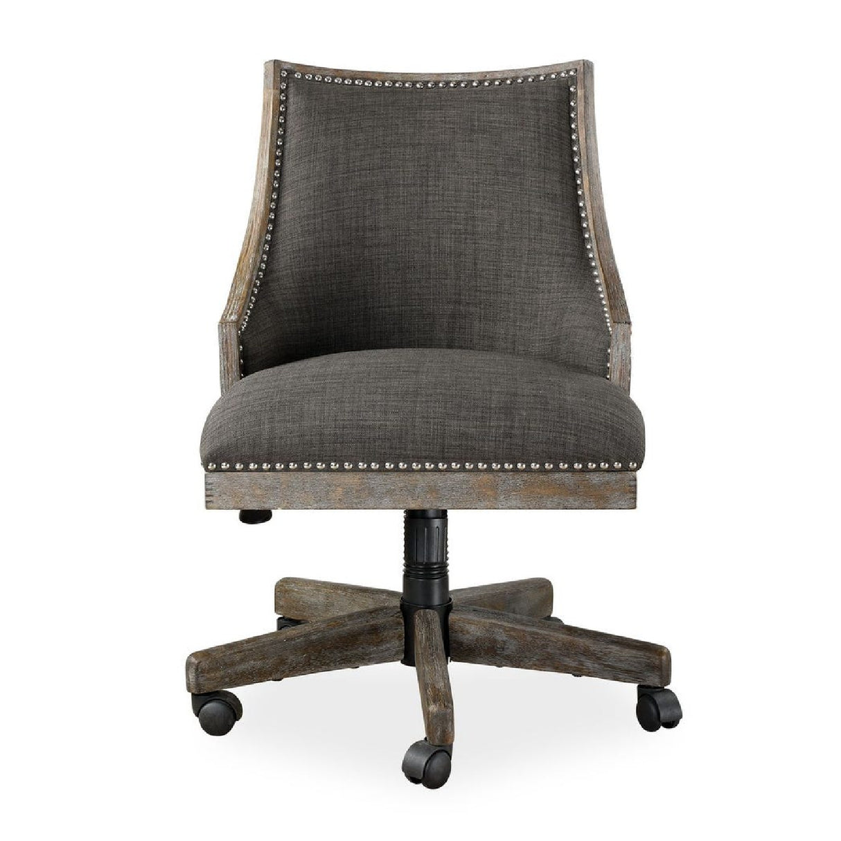   Modern European furniture - Gray Linen Desk Chair - www.oroa.com | Oroa.com