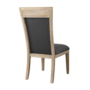   Modern European furniture - Rustic Gray Fabric Dining Chair - www.oroa.com | Oroa.com