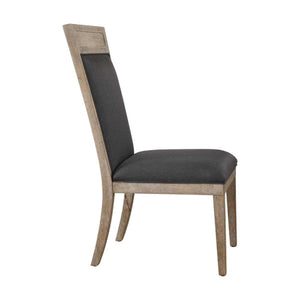   Modern European furniture - Rustic Gray Fabric Dining Chair - www.oroa.com | Oroa.com