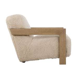   Modern European furniture - Cream Sheepskin Accent Chair - www.oroa.com | Oroa.com