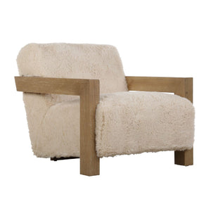   Modern European furniture - Cream Sheepskin Accent Chair - www.oroa.com | Oroa.com