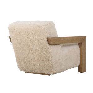   Modern European furniture - Cream Sheepskin Accent Chair - www.oroa.com | Oroa.com