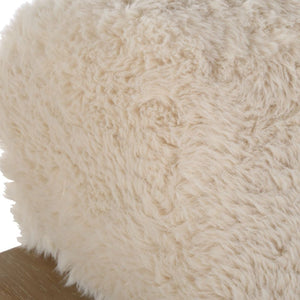   Modern European furniture - Cream Sheepskin Accent Chair - www.oroa.com | Oroa.com