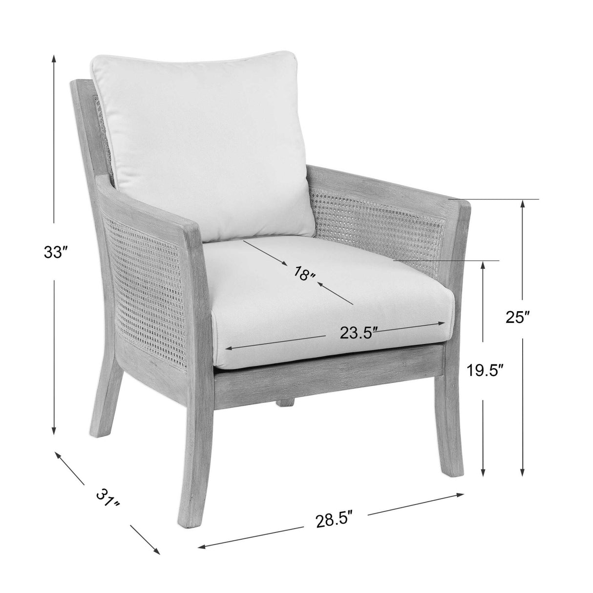   Modern European furniture -Caneword Padded Lounge Chair - www.oroa.com | Oroa.com