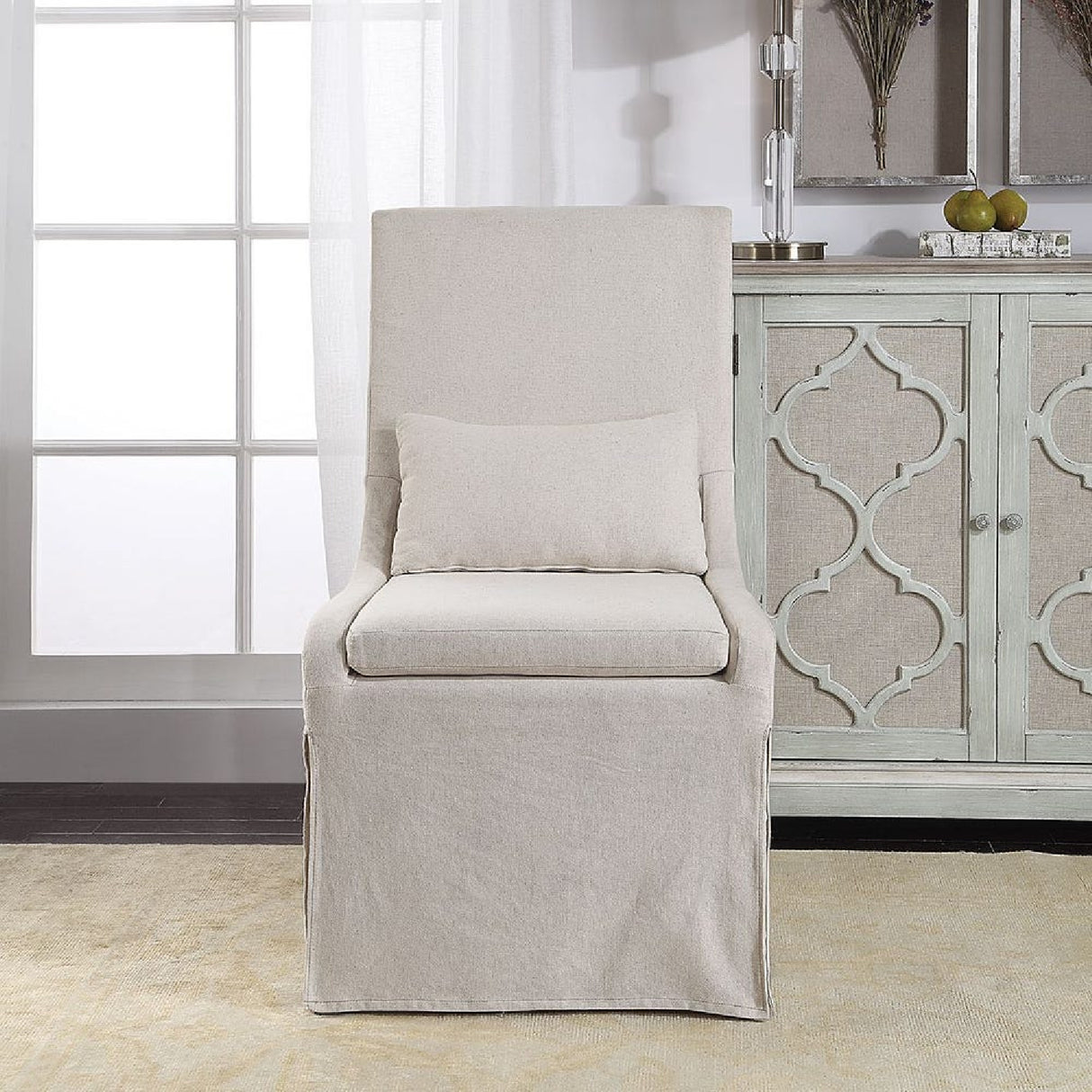   Slipcovered Accent Chair | Oroa.com