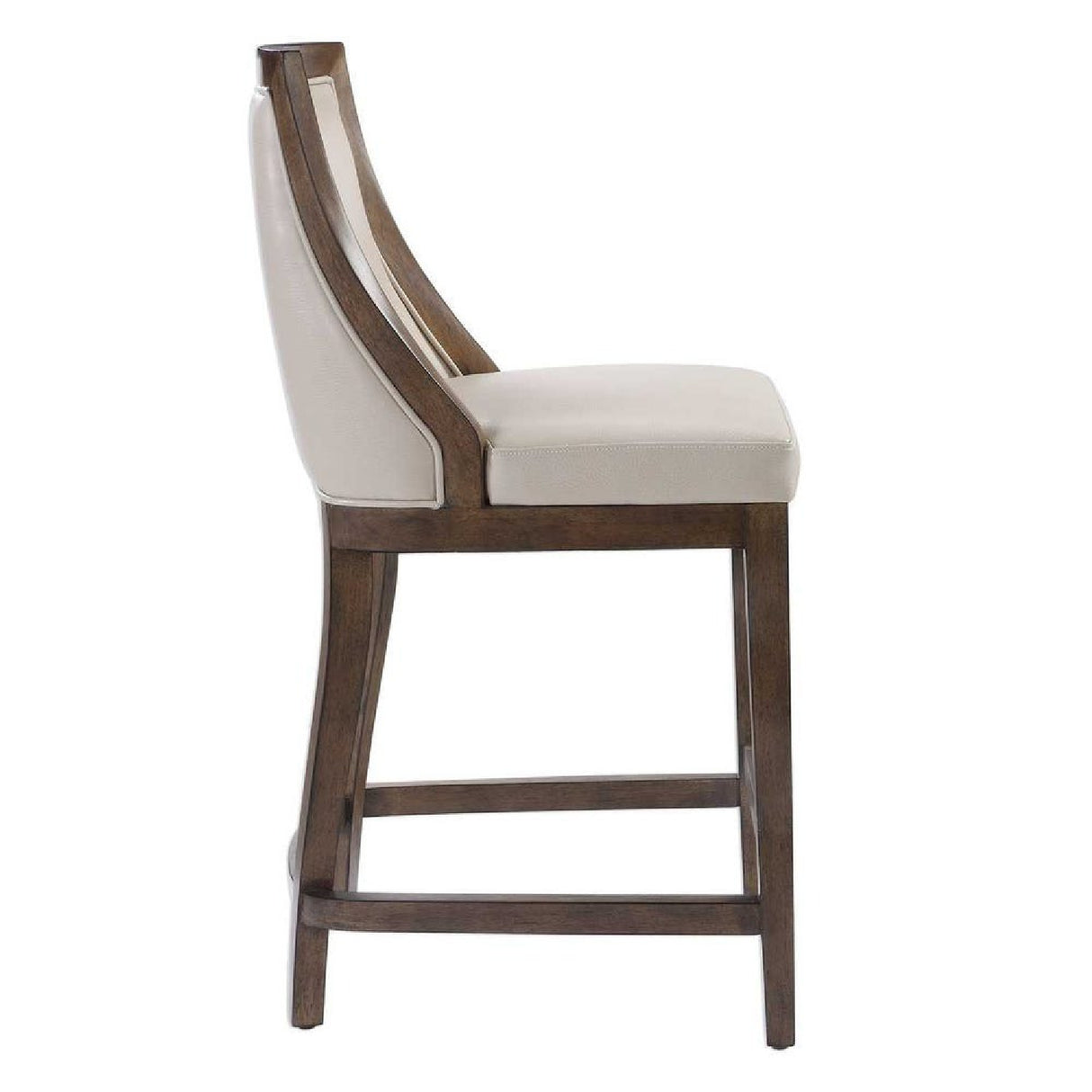   Modern European furniture - Beige Leather Counter Stool - www.oroa.com | Oroa.com
