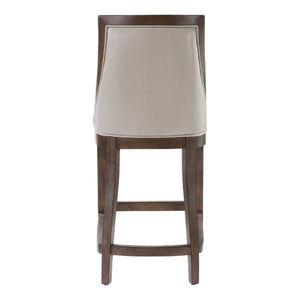   Modern European furniture - Beige Leather Counter Stool - www.oroa.com | Oroa.com