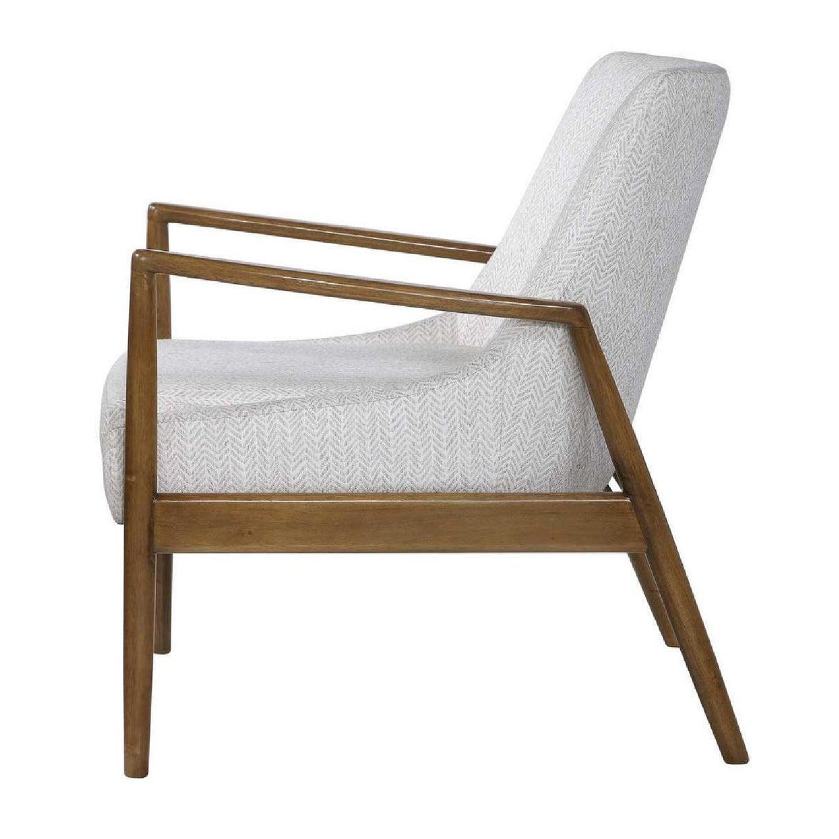   Modern European furniture - White Fabric Scandinavian Accent Chair - www.oroa.com | Oroa.com