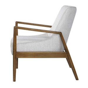   Modern European furniture - White Fabric Scandinavian Accent Chair - www.oroa.com | Oroa.com