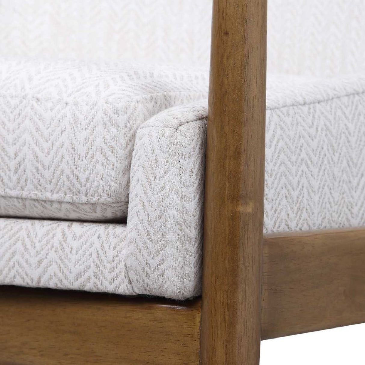   Modern European furniture - White Fabric Scandinavian Accent Chair - www.oroa.com | Oroa.com