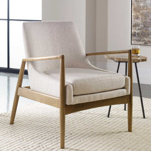   Modern European furniture - White Fabric Scandinavian Accent Chair - www.oroa.com | Oroa.com