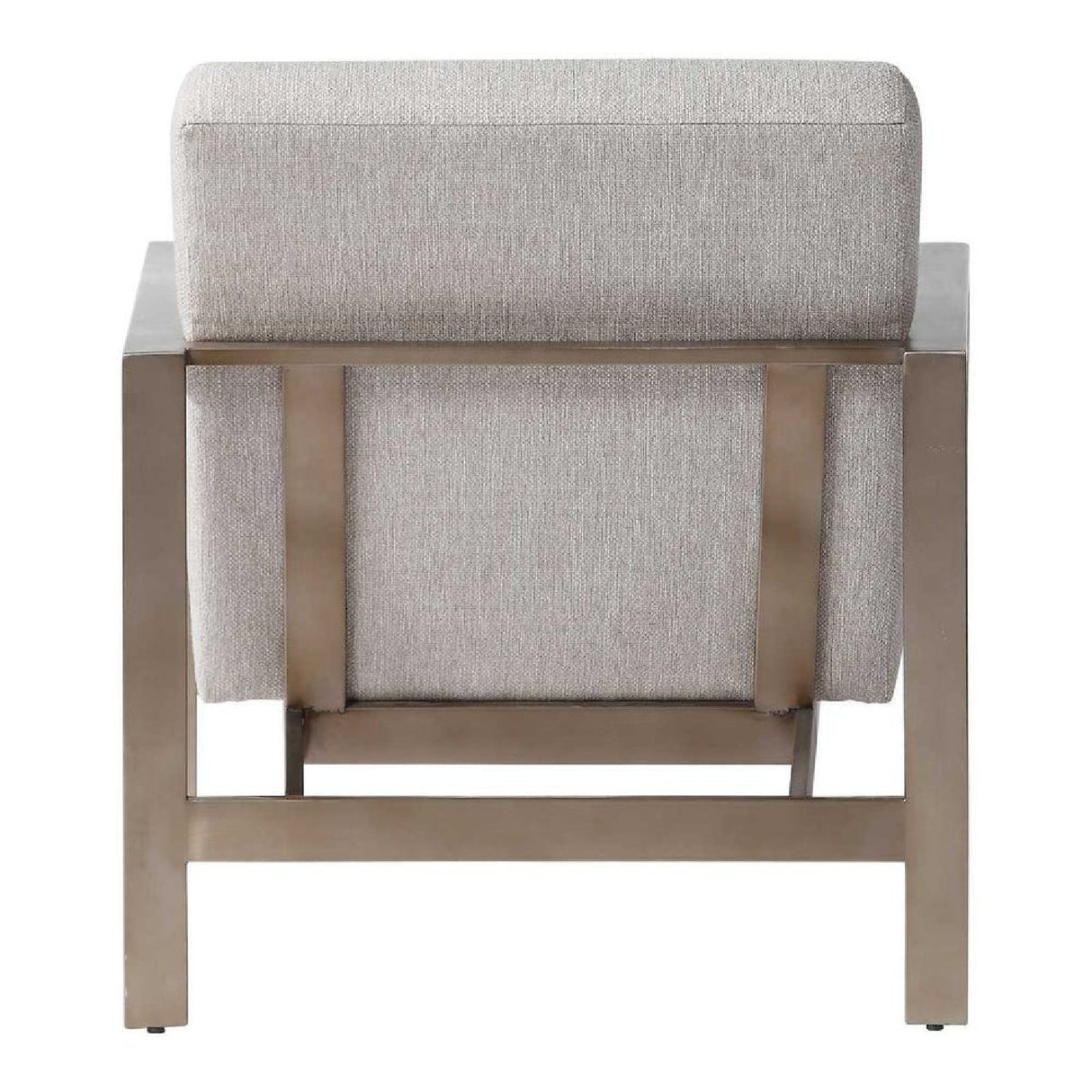  Beige Woven Fabric Accent Chair | Oroa.com