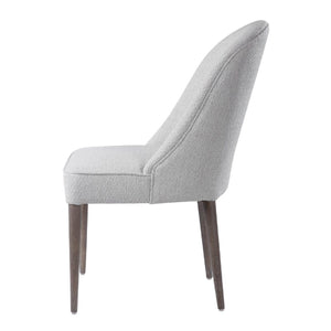   Modern European furniture - White Fabric Dining Chairs (2) - www.oroa.com | Oroa.com