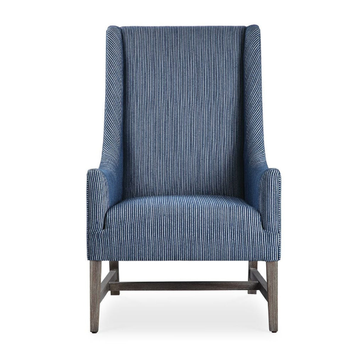  Modern European furniture - Blue Stripes High-Back Accent Chair - www.oroa.com | Oroa.com