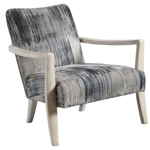   Abstract Print Chenille Accent Chair | Oroa.com